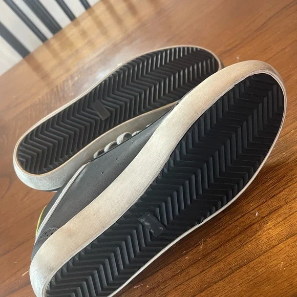 Golden Goose Black and Silver Glitter Sneakers - Picture 4 of 8